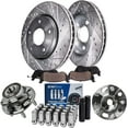thumbnail image 1 of Detroit Axle - Front Wheel Bearing Hubs Brake Kit for Chevy Malibu Impala Equinox GMC Terrain Buick Regal LaCrosse Saab 9-5, Brake Rotors Brake Pads Wheel Bearing Hubs Wheel Lug Nuts Replacement, 1 of 7