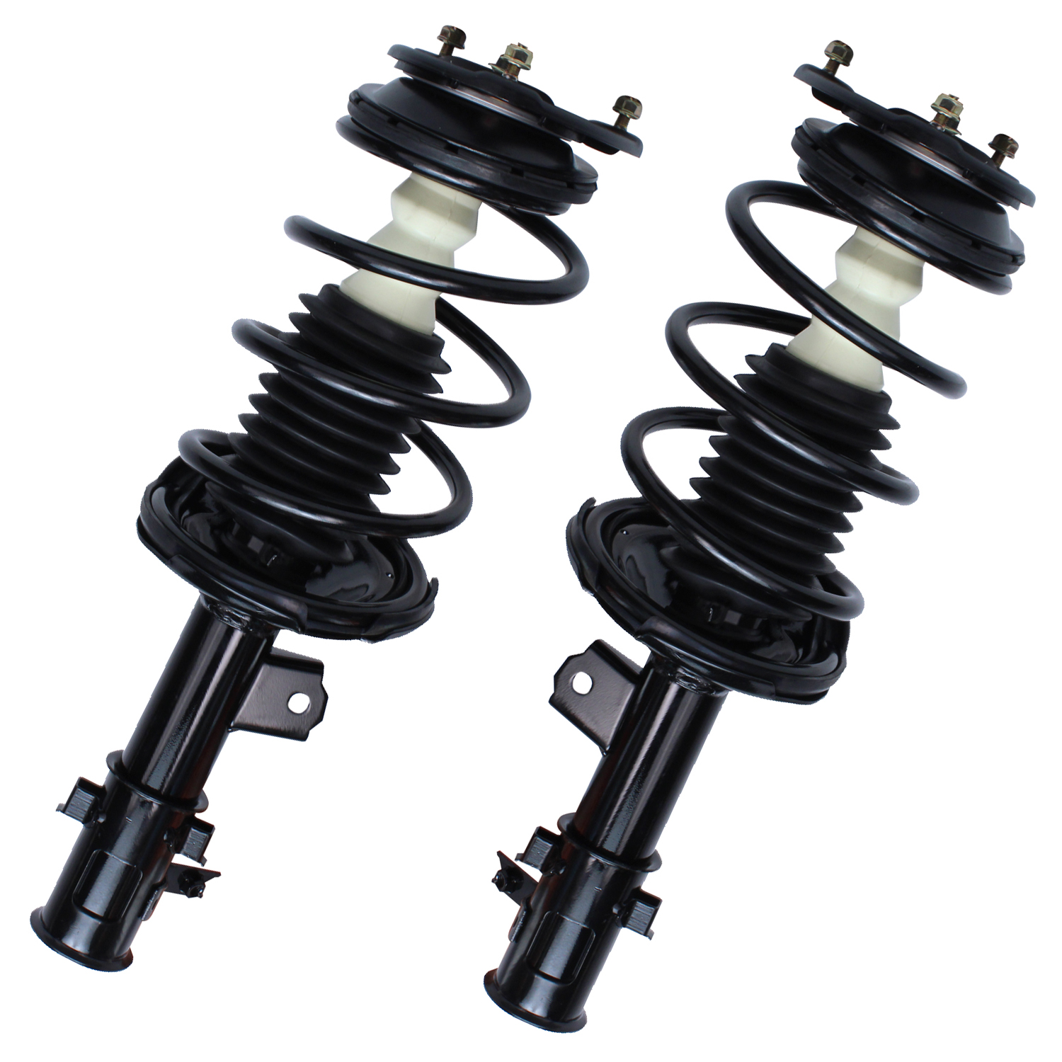 Detroit Axle - Front Driver Passenger Side Complete Strut with Coil Spring Assembly Replacement for 2006-2011 Hyundai Accent Kia Rio