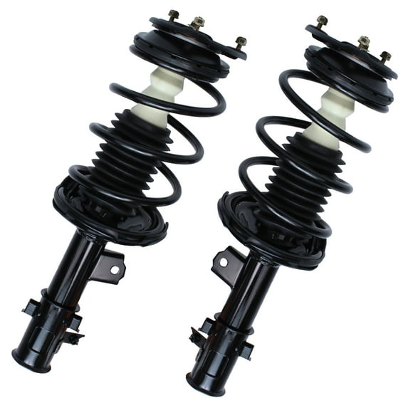 Detroit Axle - Front Driver Passenger Side Complete Strut with Coil Spring Assembly Replacement for 2006-2011 Hyundai Accent Kia Rio