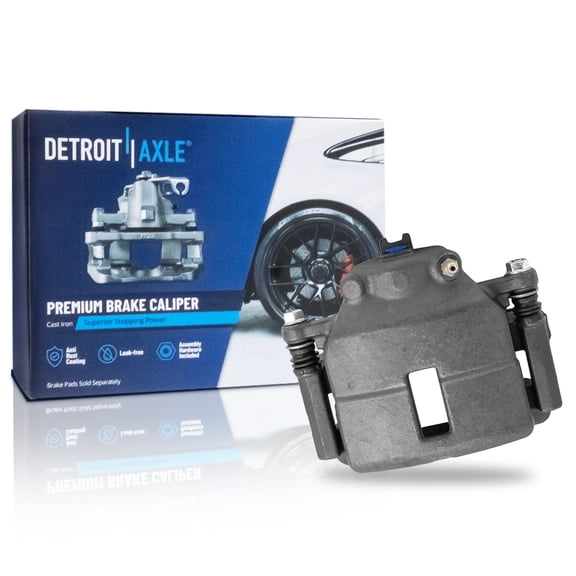 Detroit Axle - Front Driver Side Disc Brake Caliper w/Bracket Replacement for 2001-2010 Chrysler PT Cruiser Naturally Aspirated