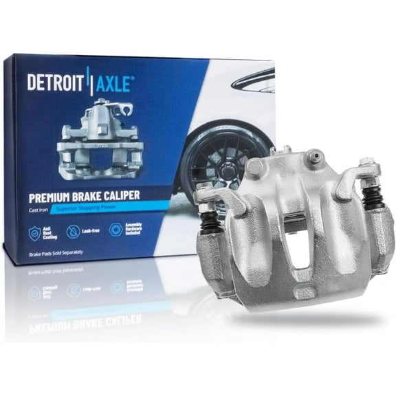 Detroit Axle - Front Driver Side Disc Brake Caliper w/ Bracket Replacement for 2003-2011 Nissan Murano
