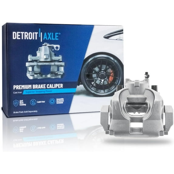 Detroit Axle - Front Driver Side Disc Brake Caliper w/Bracket Replacement for 2015-2020 Ford Fusion Energi Platinum SE Titanium