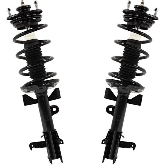 Detroit Axle - Front Driver and Passenger Side Struts w/Coil Spring Assembly Replacement for 2011 2012 Honda Odyssey - 2pc Set