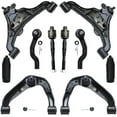 thumbnail image 1 of Detroit Axle - Front End 10pc Suspension Kit for Nissan Frontier Xterra Pathfinder 4 Upper Lower Control Arms 4 Inner and Outer Tie Rods 2 Boots Replacement, 1 of 8