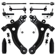 Detroit Axle - Front End 12pc Suspension Kit for Chevy Impala Monte Carlo Buick LaCrosse Regal Century Pontiac Grand Prix, 2 Lower Control Arms 4 Tie Rods 2 Boots 4 Front & Rear Sway Bars