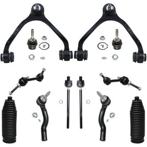 Detroit Axle - Front End 12pc Suspension Kit for Ford Crown Victoria Grand Marquis Town Car 2003-2011, 2 Upper Control Arms 2 Lower Ball Joints Inner Outer 4 Tie Rods 2 Boots 2 Sway Bars Replacement