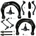thumbnail image 1 of Detroit Axle - Front End 12pc Suspension Kit for Hyundai Sonata 2006-2008 Azera 2006-2007, 2 Upper Control Arms 2 Lower Ball Joints Inner and Outer 4 Tie Rods 2 Boots 2 Sway Bars Replacement, 1 of 7