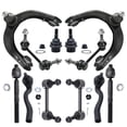 thumbnail image 1 of Detroit Axle - Front End 12pc Suspension Kit for Jeep 2011-2015 Grand Cherokee 2011-2015 Dodge Durango, Upper Control Arms w/Ball Joints Lower Ball Joints Tie Rods Front Rear Sway Bars, 1 of 8