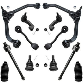 Detroit Axle - Front End 12pc Suspension Kit for Jeep Liberty 2006-2007, 2 Upper Control Arms w/Ball Joints 2 Lower Ball Joints 2 Sway Bar Links 4 Tie Rods, 2 Boots, Replacement