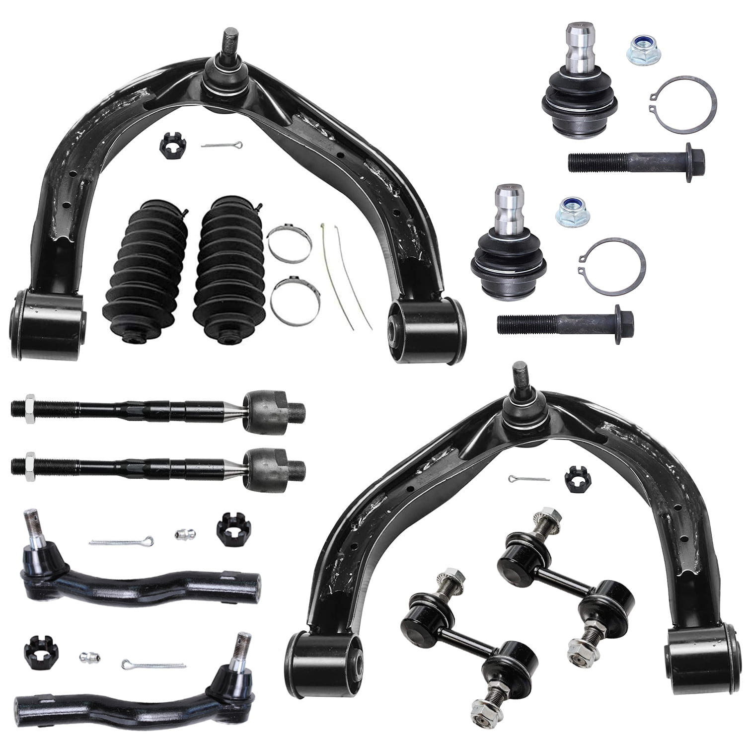 Detroit Axle Front End 12pc Suspension Kit for Nissan Titan Armada