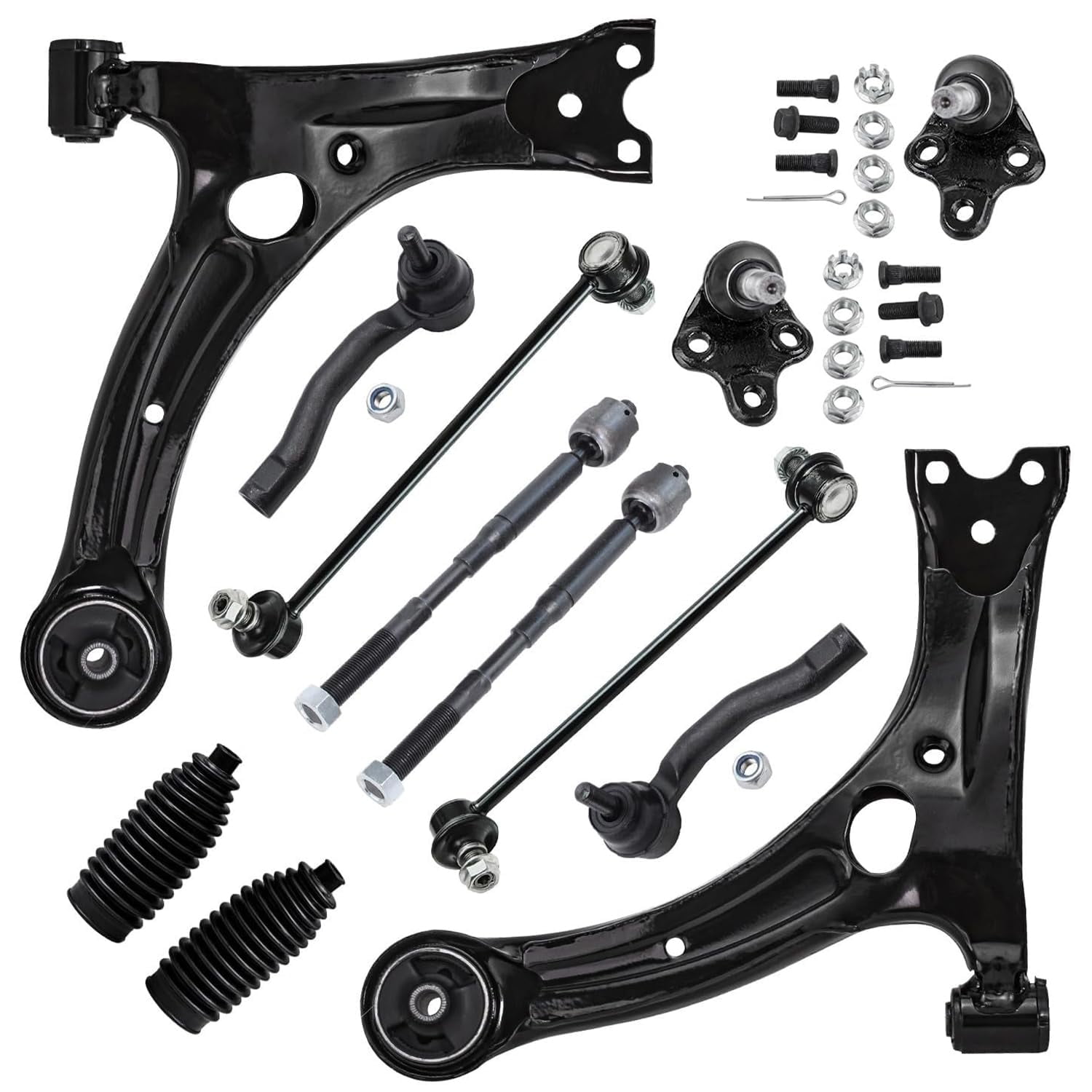 トヨタカローラ2003-2008用フロントサスペンションキット Detroit Axle - 12pc Suspension Kit for Toyota Corolla 03-08