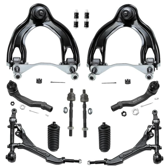 Detroit Axle - 14pc Front Upper Lower Control Arms End Kit for Honda Civic Acura Integra