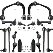 Detroit Axle - Front End 14pc Suspension Kit for 2007-2014 Ford Expedition Lincoln Navigator, 2 Upper Control Arms 2 Lower Ball Joints 4 Front and Rear Sway Bars 4 Tie Rods 2 Boots Replacement