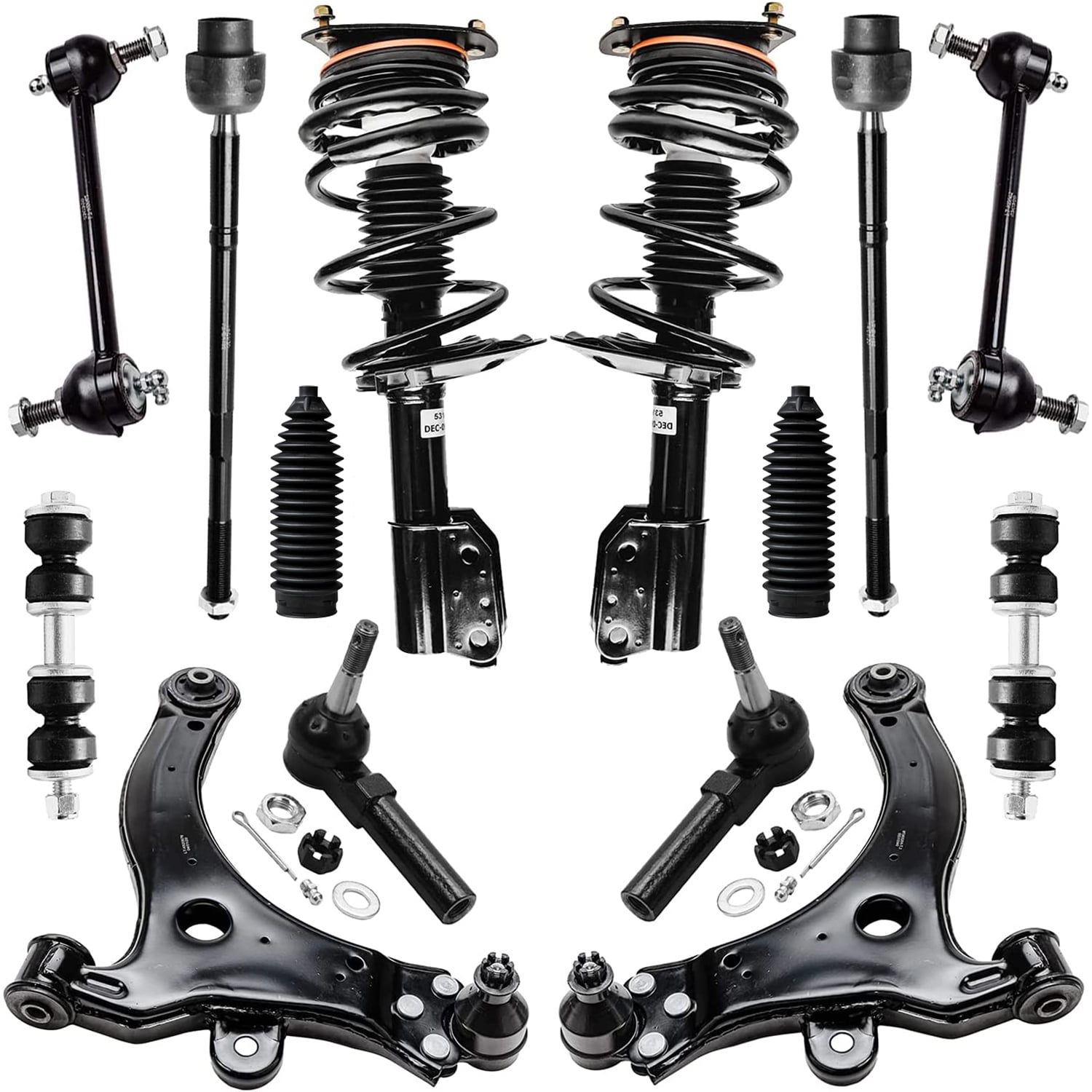 Detroit Axle Front End 14pc Suspension Kit for Chevy Impala Monte