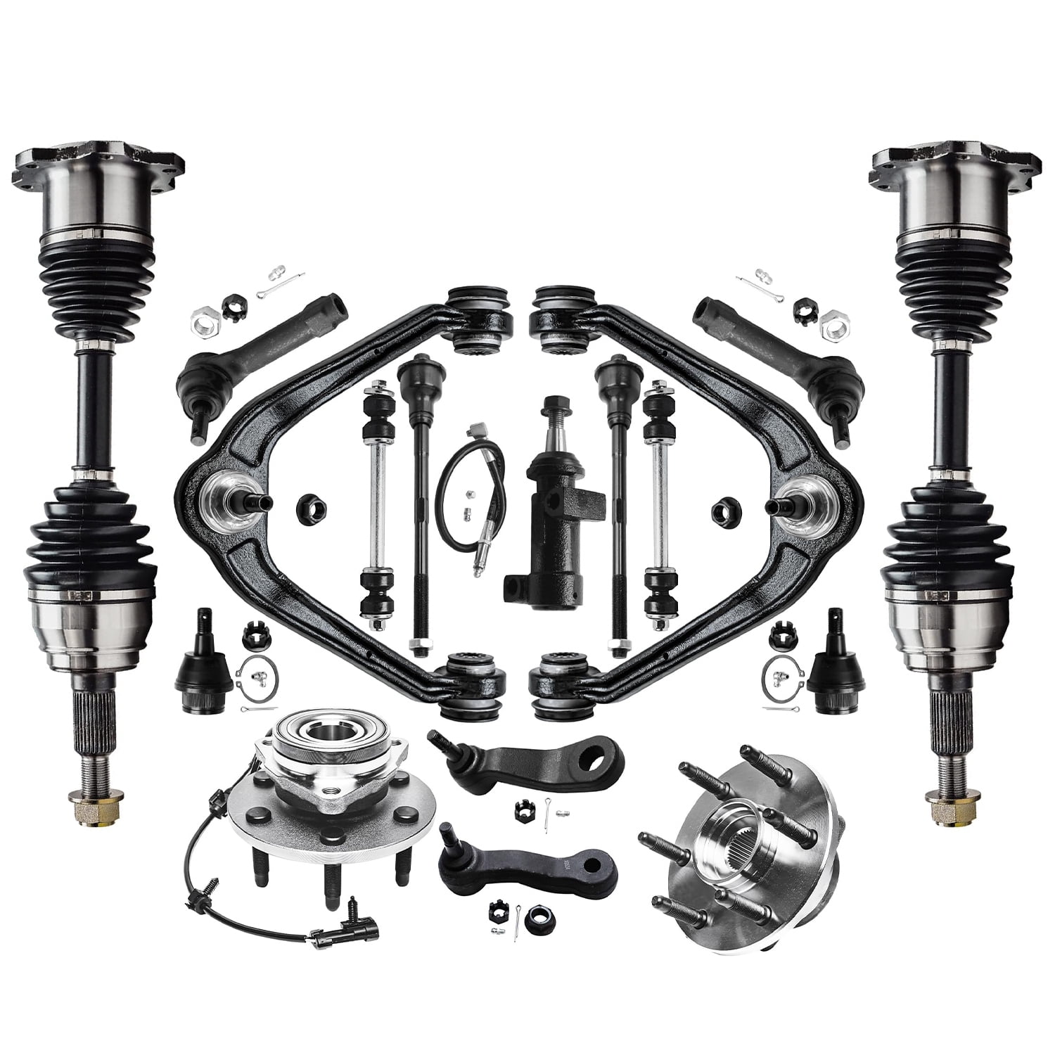 Detroit Axle 17pc Front End Kit for 1999-2006 Chevy GMC