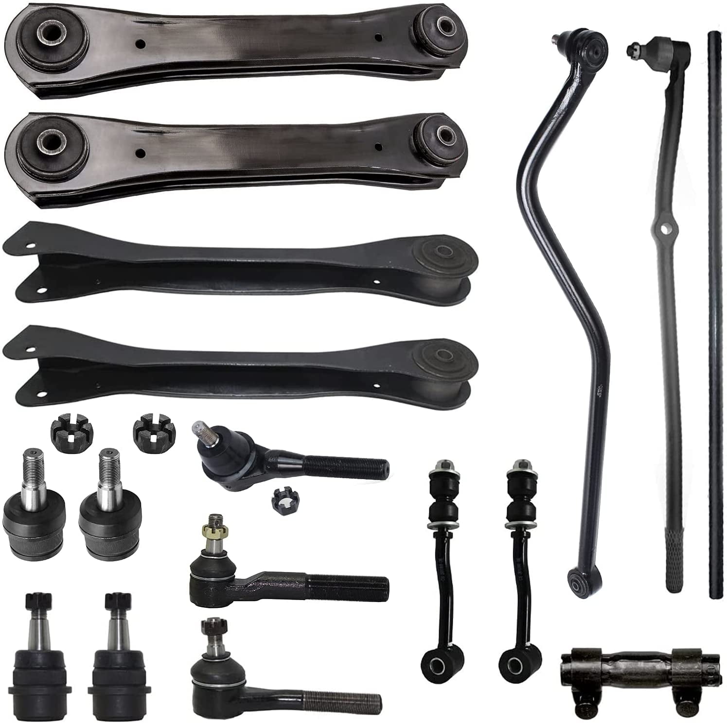 Detroit Axle Front End 17pc Suspension Kit for 19911999 Jeep