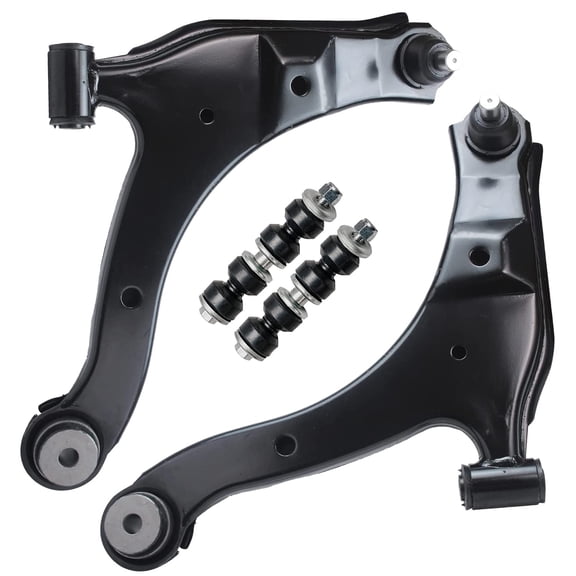 Detroit Axle - Front End 4pc Suspension Kit for 2001-2010 PT Cruiser, 2000-2005 Dodge Neon, 2000-2001 Plymouth Neon, 2 Control Arms with Ball Joints 2 Sway Bar Links Replacement