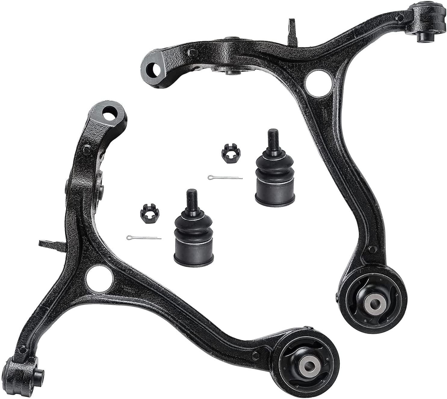 Detroit Axle - Front End 4pc Suspension Kit for 2008-2012 Honda Accord, 2009-2014 Acura TSX 2 Lower Control Arms 2 Lower Ball Joints 2010 2011 2013 Replacement Assembly
