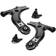 Detroit Axle - Front End 4pc Suspension Kit for VW Jetta Beetle Golf 2 Lower Control Arms 2 Lower Ball Joints Replacement Fits select 2006-2007 VOLKSWAGEN NEW BEETLE CONVERTIBLE OPTION PACKAGE 1