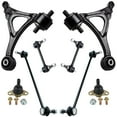 thumbnail image 1 of Detroit Axle - Front End 8pc Suspension Kit for 2003-2014 Volvo XC90, 2 Lower Control Arms 2 Ball Joints Front and Rear 4 Sway Bars Replacement 2004 2005 2006 2007 2008 2009 2010 2011 2012 2013 XC90, 1 of 7