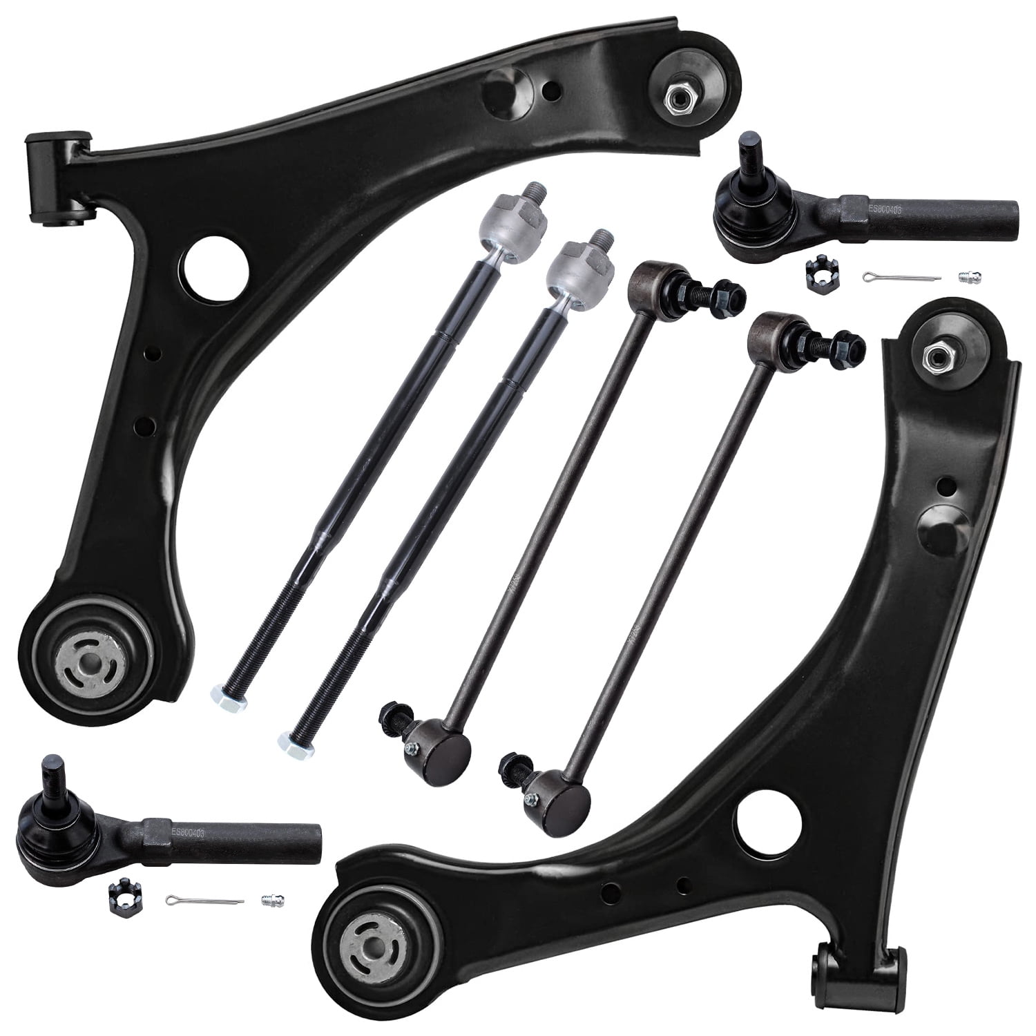 Inner Tie Rod End Front S Pair Compatible With Dodge Grand Caravan 