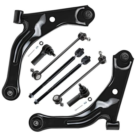 Detroit Axle - Front End 8pc Suspension Kit for Ford Escape Mazda Tribute Mercury Mariner 2005-2009, 2 Lower Control Arms w/Ball Joints Inner Outer 4 Tie Rods 2 Sway Bars Replacement not for Hybrid