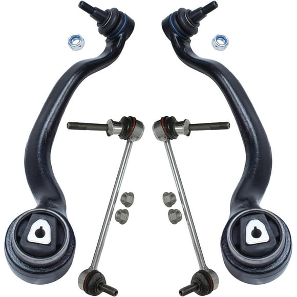 Detroit Axle - Front End Control Arms Kit for 2007-2013 BMW X5 2008-2014 X6, 2 Lower Forward Control Arms with Ball Joints 2 Sway Bar Links 2009 2010 2011 2012 Replacement