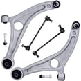 thumbnail image 1 of Detroit Axle - Front End Control Arms Kit for Hyundai 2012-2015 Sonata Kia Optima 2015-2017 Azera 2 Lower Control Arms with Ball Joints Assembly 2 Sway Bar Links Replacement, 1 of 1
