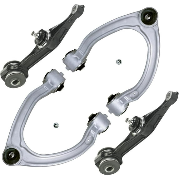 Detroit Axle - Front End Control Arms for Mercedes-Benz CL500 CL600 S430 S600, CL55 CL65 S55 S65 AMG 4 Upper Lower Control Arms with Ball Joints Assembly Replacement