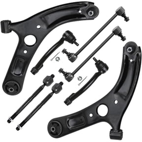 Detroit Axle - Front End Kit for 2014-2018 Kia Forte Forte5 2014-2016 Forte Koup, 2 Lower Control Arms with Ball Joint 4 Inner Outer Tie Rod End Links 2 Sway Bar End Links Replacement