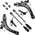thumbnail image 1 of Detroit Axle - Front End Kit for Chevrolet Impala Monte Carlo Buick Allure Regal Century LaCrosse Pontiac Grand Prix, 2 Lower Control Arm w/Ball Joint 4 Outer & Inner Tie Rods 2 Sway Bars 2 Boots, 1 of 7