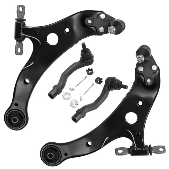 Detroit Axle - Front End Lower Control Arms Kit for Toyota 2002-2003 Camry Lexus ES300 Lower Control Arms with Ball Joints Assembly Outer Tie Rods Replacement