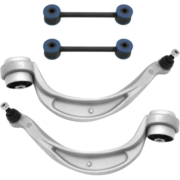 Detroit Axle - Front End Suspension Kit for Porsche Macan Audi A4 A5 Quattro Allroad S4 S5 Q5 RS5, 2 Lower Rearward Control Arms with Ball Joint 2 Sway Bar End Links Replacement