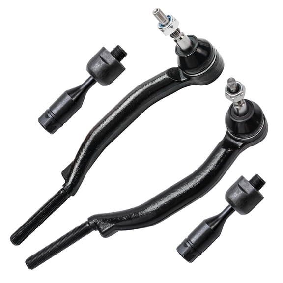 Detroit Axle - Front Inner & Outer Tie Rod Ends Replacement for 2002 Chevy Trailblazer EXT GMC Envoy Olds Bravada