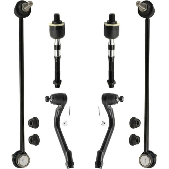 Detroit Axle - Front Inner Outer Tie Rod Ends Sway Bar Links Replacement for 2014 2015 Hyundai Santa Fe Sport Sorento