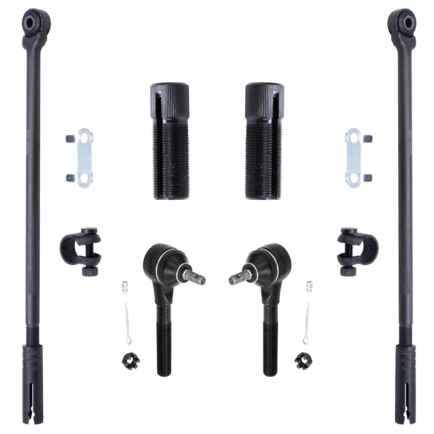 Detroit Axle - Front Inner Outer Tie Rod Links Tie Rod Adjusting Sleeves Replacement for 1999-2004 300M Concorde Intrepid LHS Dodge Intrepid