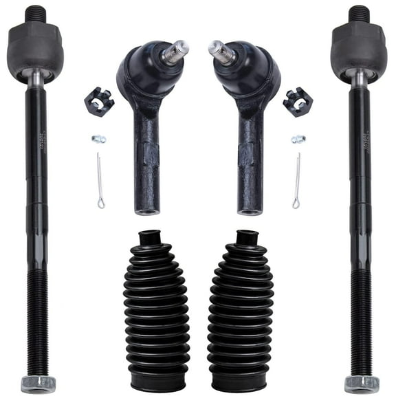 Detroit Axle - Front Inner Outer Tie Rod for 2001 2002 2003 Ford Explorer 2 Door w/Boots