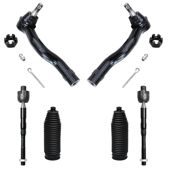 Detroit Axle - Front Inner & Outer Tie Rods Boots Replacement for Infiniti QX56 QX80 Nissan Armada Titan Fits select: 2004-2008 NISSAN TITAN XE/SE/LE, 2015 NISSAN ARMADA PLATINUM
