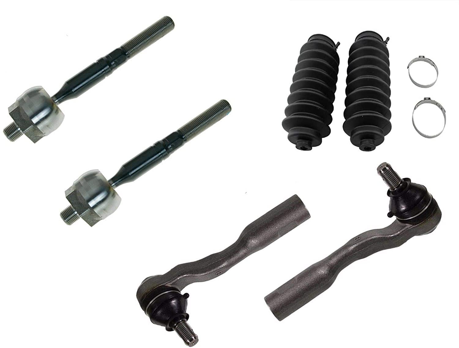 Detroit Axle Front Inner Outer Tie Rods Boots Replacement for Toyota