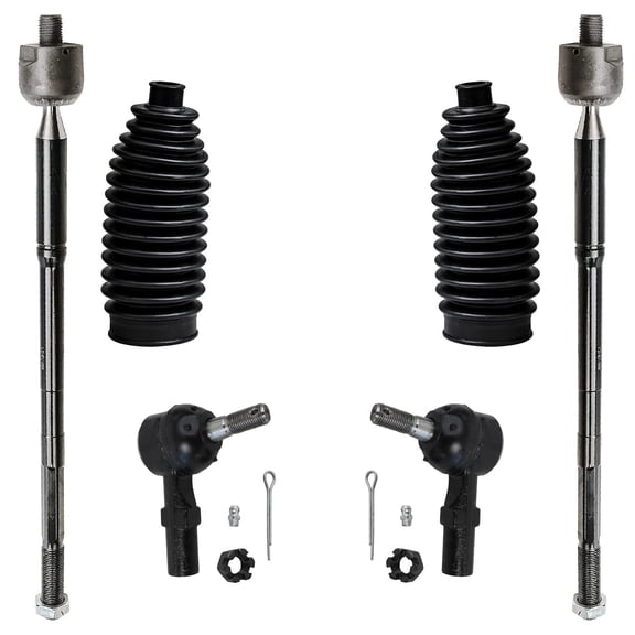 Detroit Axle - Front Inner Outer Tie Rods & Boots Replacement for 2003-2008 Pontiac Vibe Toyota Matrix