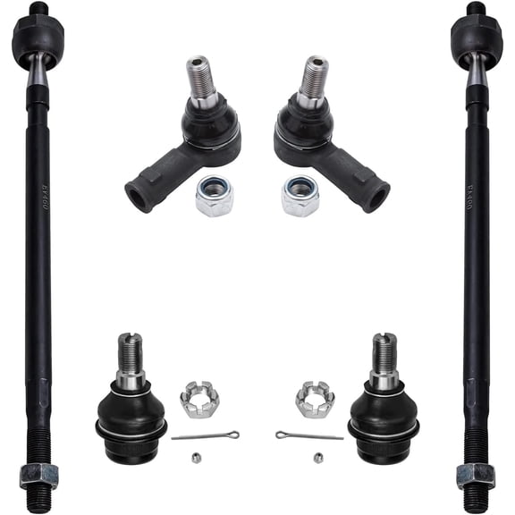 Detroit Axle - Front Inner Outer Tie Rods Lower Ball Joints Replacement for 2003-2006 Dodge Van Freightliner Sprinter 2500 3500