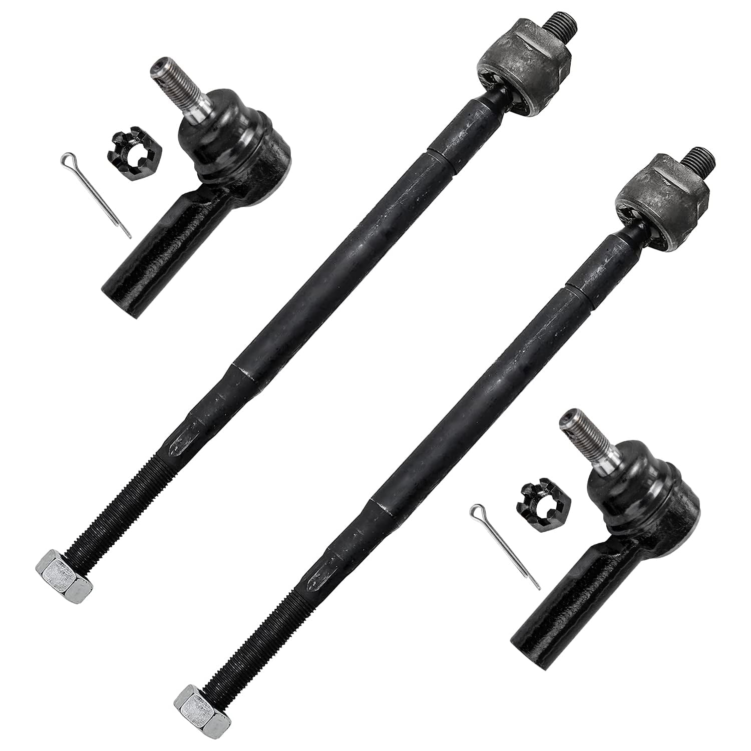 Detroit Axle - Front Inner Outer Tie Rods Replacement for Toyota Corolla Chevy Prizm Fits select: 2001-2002 TOYOTA COROLLA CE/LE/S, 1998-2000 TOYOTA COROLLA VE/CE/LE
