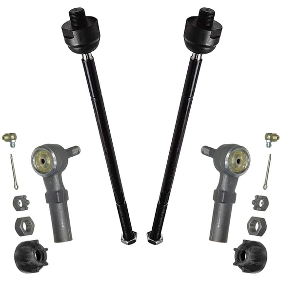 Detroit Axle - Front Inner Outer Tie Rods Replacement for Saturn SC/SL/SW Series - [1993 - 2002 Chevy Camaro/ Pontiac Firebird] - 4pc Set