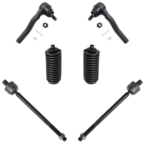 Detroit Axle - Front Inner Outer Tie Rods w/ Boots Replacement for 03-07 Cadillac CTS - 6pc Set Fits select: 2007 CADILLAC CTS-V HI FEATURE V6, 2006 CADILLAC CTS-V