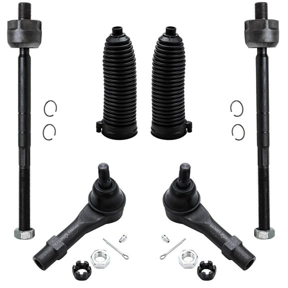 Detroit Axle - Front Inner Outer Tie Rods w/Boots Replacement for 1999 2000 2001 Ford Explorer Ranger Mazda B2500 B3000 B4000 Mercury Mountaineer