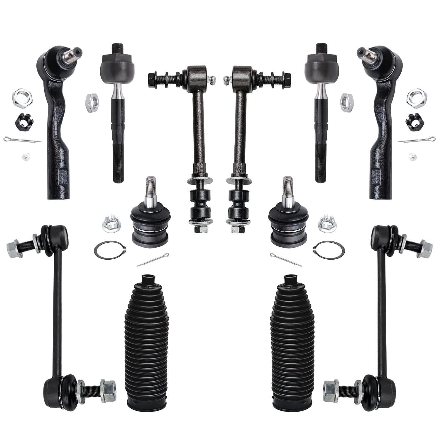 Detroit Axle - RWD Front 12pc Suspension Kit for 03-06 Toyota Tundra ...