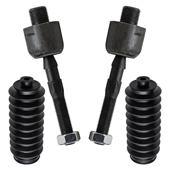 Detroit Axle - Front Inner Tie Rod Ends + Tie Rod Boots Replacement for 2008 - 2012 Honda Accord - 4pc Set