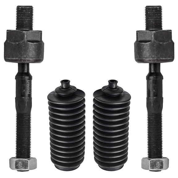 Detroit Axle - Front Inner Tie Rods Boots for Volvo S60 S80 V70 XC70 XC90, 2 Inner Tie Rod End Links 2 Rack and Pinion Tie Rod Boots 2003 2004 2005 2006 Replacement