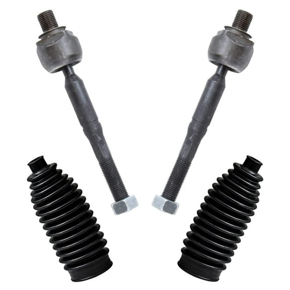Detroit Axle - Front Inner Tie Rods w/ Boots Replacement for Hyundai XG300 XG350 Sonata Kia Optima - 4pc Set