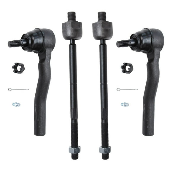 Detroit Axle - Front Inner and Outer Steering Tie Rod End Replacement for 2003 2004 2005 2006 2007 Cadillac CTS